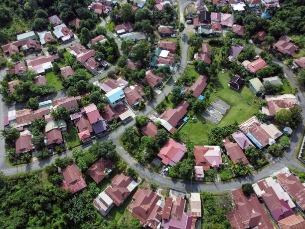 istock Aerial View PT KPC green housing complex 1441635961