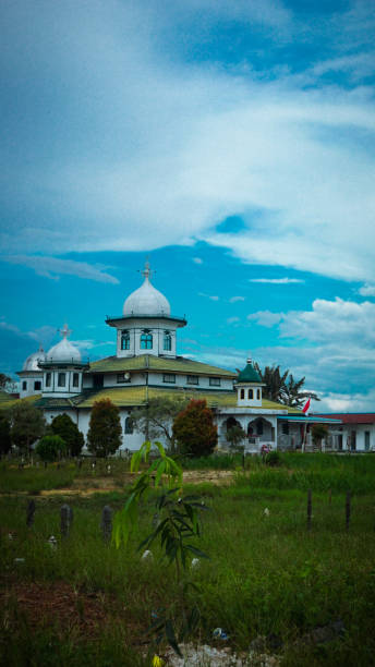 istock beautiful view of a mosque with a high minaret 1441639087