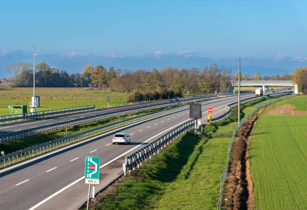 istock Emergency rest area on the Italian highway 1441641043
