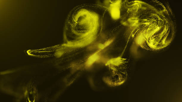 istock Abstract digital motion fluid particles luxury gold yellow 8K background 1441641207