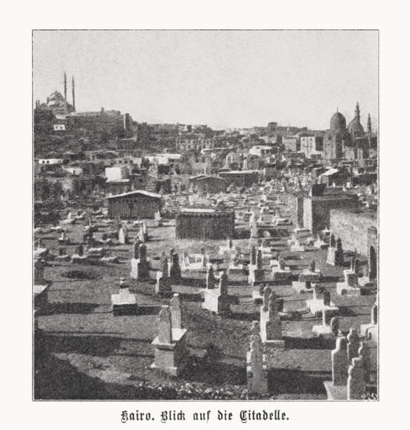 istock Historical view the Citadel of Cairo, Egypt, halftone print, 1899 1441641664