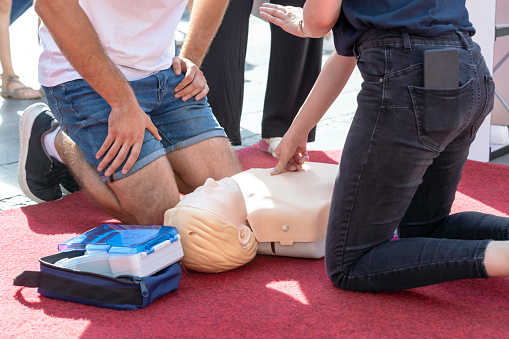 First aid and cardiopulmonary resuscitation training