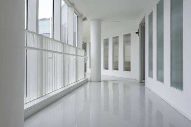 istock Simple style leisure club corridor 1441646774