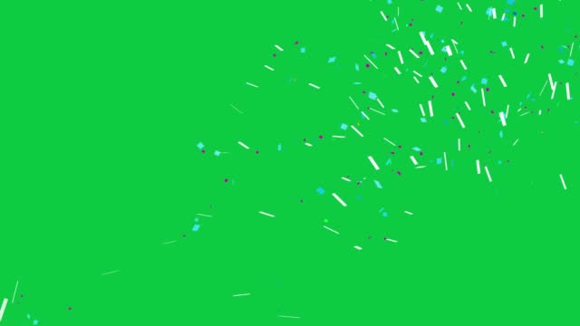 Confetti Explosion on Green Screen