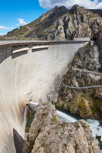 istock Dam draining water in Riano. Hydraulic energy. Castilla Leon. Spain 1441649694