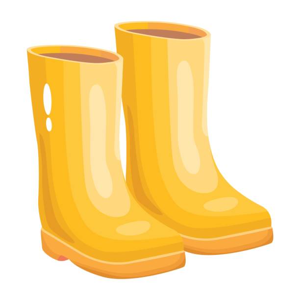 Gelber Regenstiefel-Blumentopf Aus Kunstharz – Niedlicher Übertopf Für Sukkulenten, Ca. 10,8 Cm