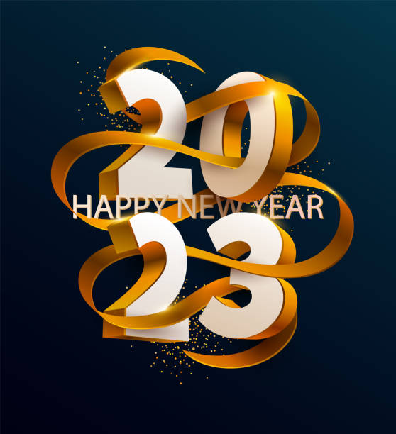 новый год 2023. дизайн поздравительной открытки - happy new years stock illustrations