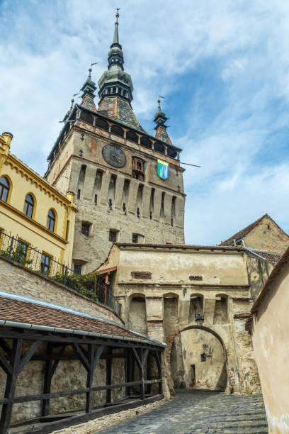 istock Sighisoara old medieval Clock Tower, Transylvania, Romania 1441653214