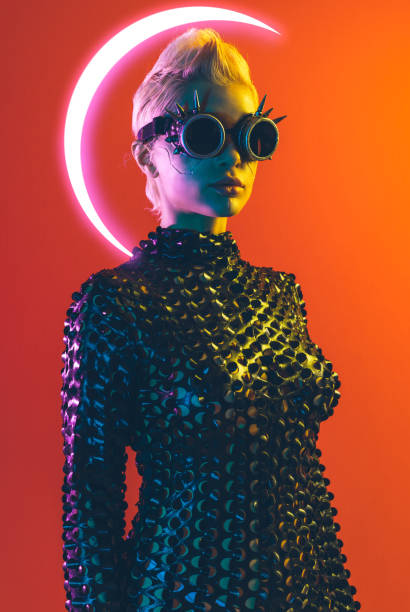 istock Representation of a bionic super human with advanced technology parts 1441658735