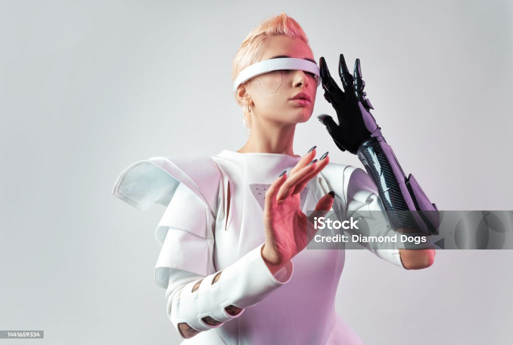 Bionic Evolution Representation Of A Bionic Super Human With Advanced Technology Parts ...