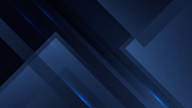 istock Vector blue and black colorful abstract, science, futuristic, energy technology concept. Digital image of light rays, stripes lines with light, speed and motion blur over dark tech background 1441662318