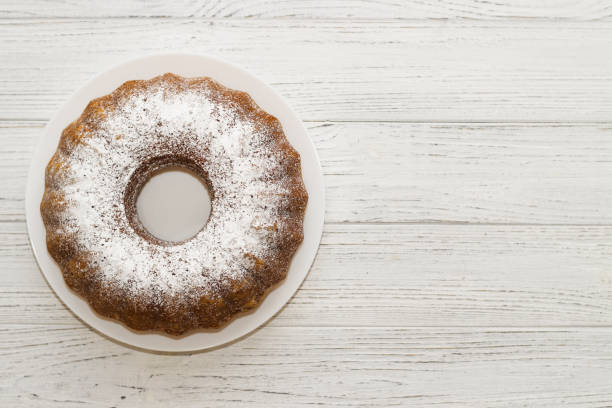 istock The baked dessert is a round cupcake sprinkled with powder 1441663655