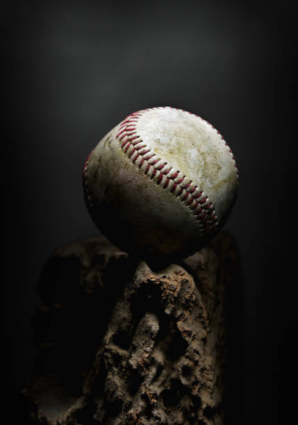 istock Used baseball ball close-up 1441666630