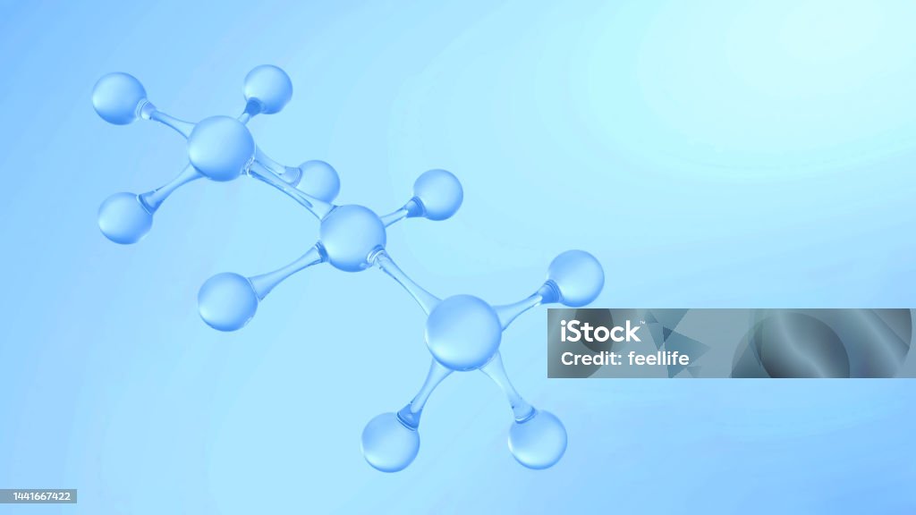 3d Rendering Molecular Structure,Ozone,Hydrogen and oxygen Abstract Stock Photo