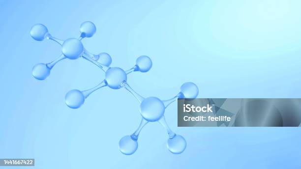 3d Rendering Molecular Structureozonehydrogen And Oxygen Stock Photo - Download Image Now