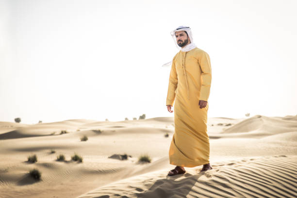 istock Arabic man in the desert 1441674815