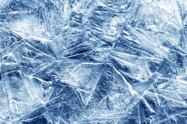 istock The texture of the ice surface. Winter background. 1441684196