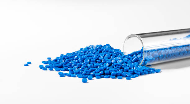 istock blue polymer on white isolate background in polymer and chemical laboratory for research in polymer chemical petrochemical and petroleum technology industry produce polymer for chemical material business 1441686008