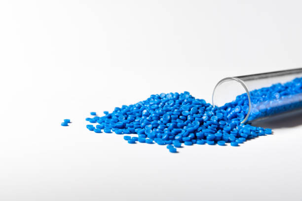 istock blue polymer on white isolate background in polymer and chemical laboratory for research in polymer chemical petrochemical and petroleum technology industry produce polymer for chemical material business 1441686083
