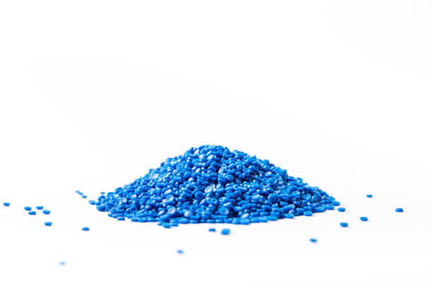 istock blue polymer on white isolate background in polymer and chemical laboratory for research in polymer chemical petrochemical and petroleum technology industry produce polymer for chemical material business 1441686694