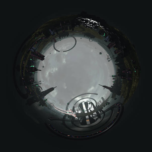 istock Rendering of a little alien planet 1441687694