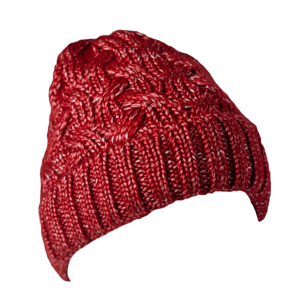 istock women's hat knitted isolated on white background. warm winter accessory 1441691219