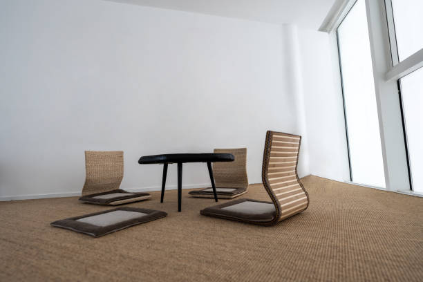 istock Japanese tatami leisure tea table 1441696334