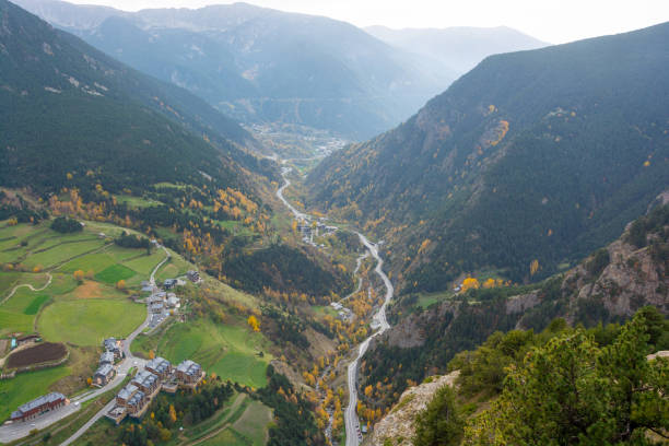 istock Mountain serpentine and road in Andorra. 1441698499