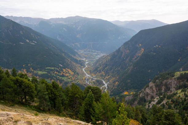 istock Mountain serpentine and road in Andorra. 1441699010