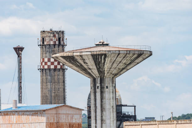 Old tank for storing fuel oil