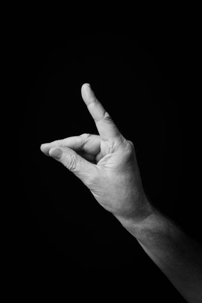 istock Hand demonstrating the Arabic sign language letter 'Tah' 1441707088