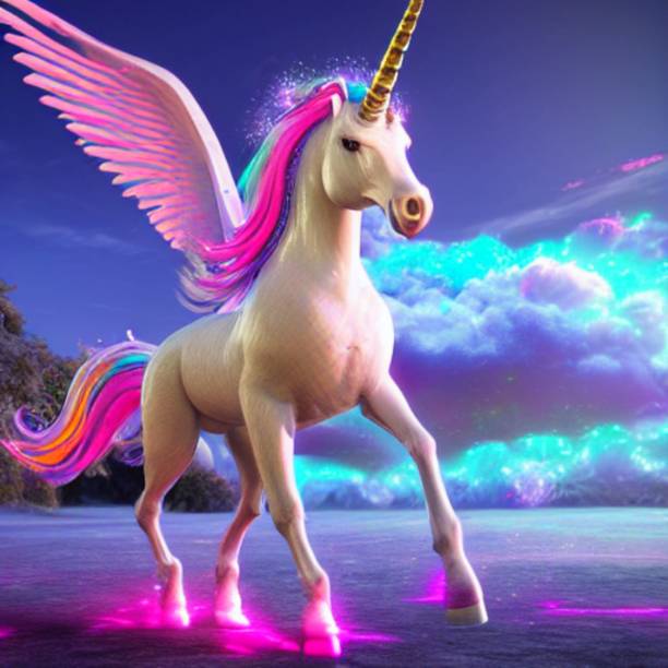 istock 3D Unicorn Futuristic 1441708985