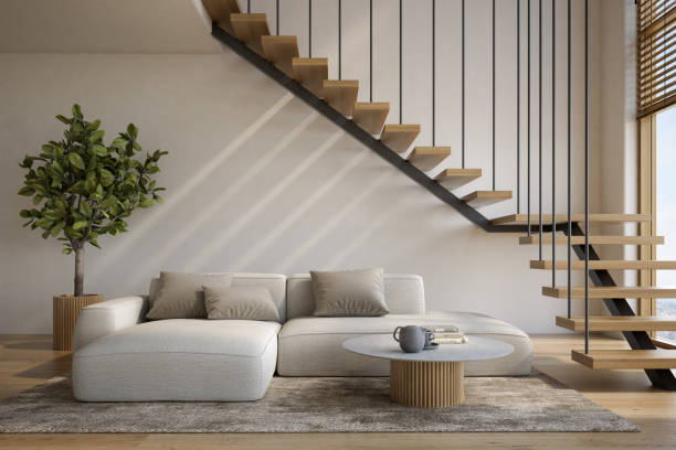 istock Modern style conceptual interior room 3d illustration 1441712273