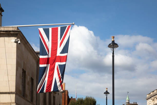 Union Flag - The national flag of the United Kingdom stock photo