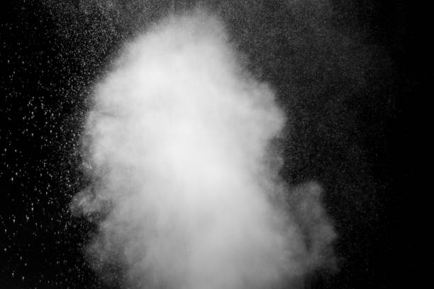 istock texture of rain and fog on a black background overlay effect. Abstract background, element for design. 1441719114
