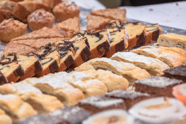 istock Traditional cakes and sweets during a celebration in Val Isarco, Dolomites 1441720256