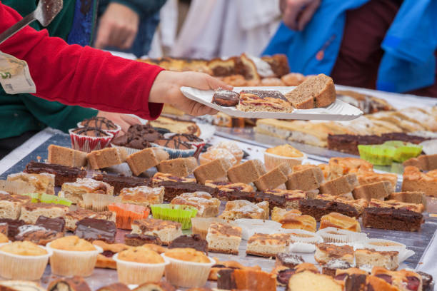istock Traditional cakes and sweets during a celebration in Val Isarco, Dolomites 1441720707