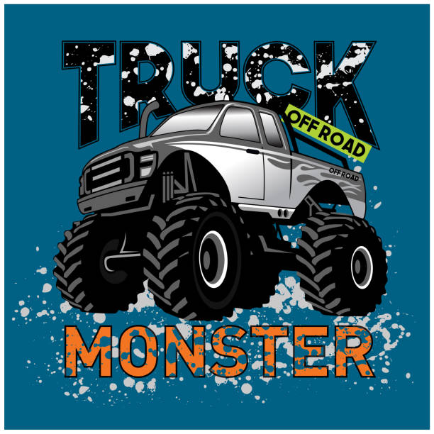 Monster Truck Vector Illustration Stock Illustration - Download Image Now - Monster  Truck, 4x4, Bigfoot - iStock