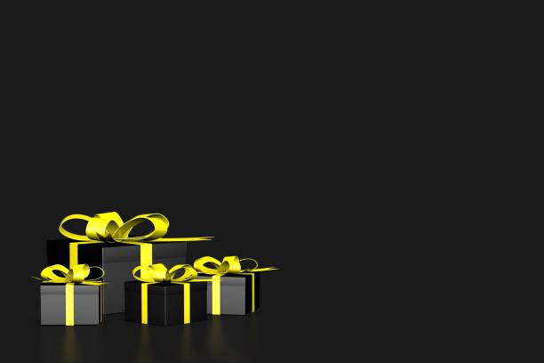 istock Empty product presentation area with black friday concept, gift boxes 1441724984