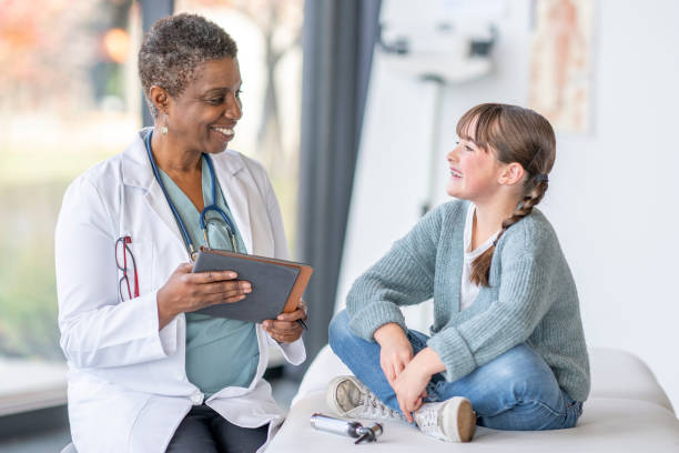 istock Girl at a Medical Check-Up 1441726062