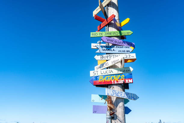 istock Road signs and Direction at Colonel Samuel Smith Park, Etobicoke, Canada 1441727969
