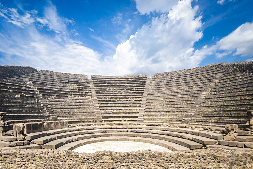 Old amphitheater in Pompei Italy