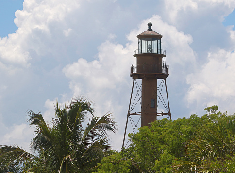 Lighthouse Stands Tall on Sanibel Island Pre-Hurricane Ian