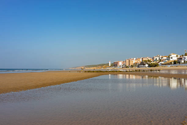 istock beautiful empty sand beach in Matalascanas 1441733961