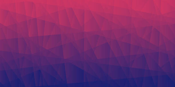 ilustrações, clipart, desenhos animados e ícones de fundo geométrico abstrato - mosaico poligonal com gradiente roxo - pink backgrounds geometric shape textured