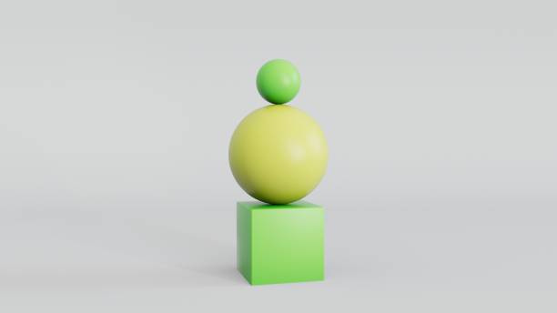 istock Abstract Green and Yellow Shape 1441738250