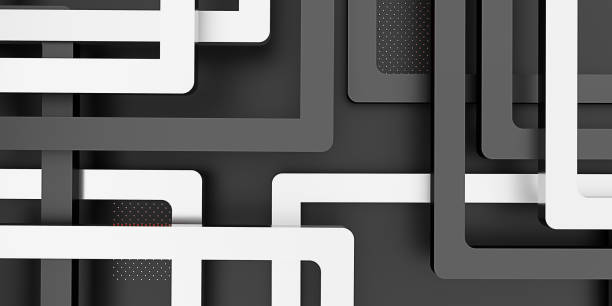 istock abstract background Squares for design and decoration 3D illustration 1441739022