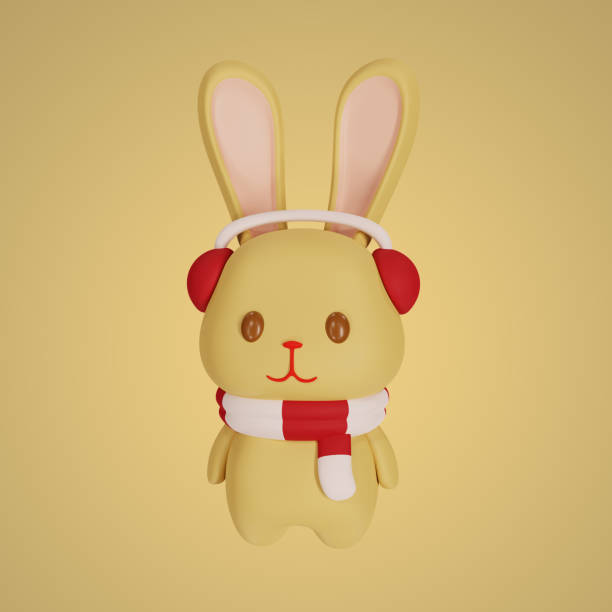 istock New year bunny 3d illustration 1441739240