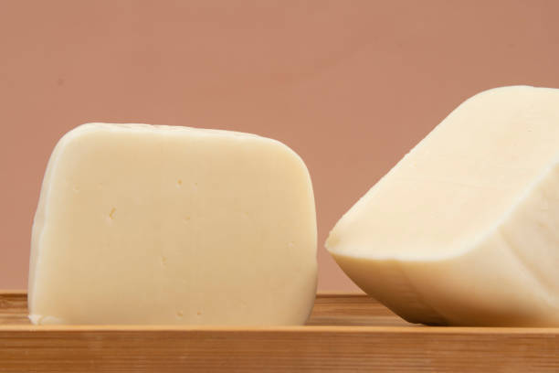 istock Minas half-cured cheese on a bamboo tray, 1441743388