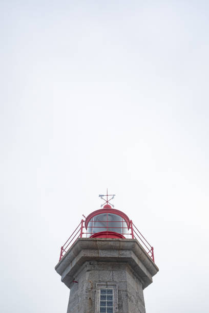 istock Red top roof on a lighthouse light detail 1441747241